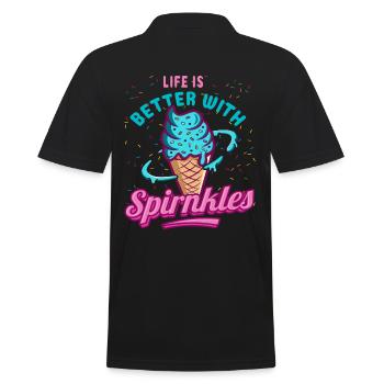 La vie est meilleure avec Spirnkles for Frozen - Polo Homme - noir - Dos - Kai (181cm)