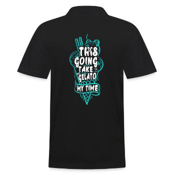Ce sera gelato mon temps pour Frozen In - Polo Homme - noir - Dos - Kai (181cm)