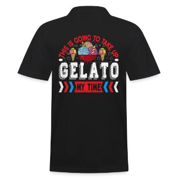 Ce sera gelato mon temps pour Frozen In - Polo Homme - noir - Dos - Kai (181cm)