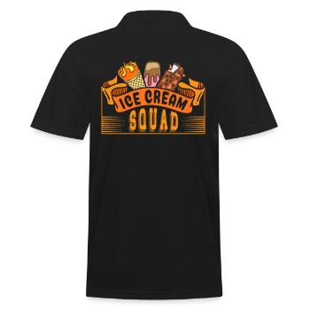 Ice Cream Squad Für Gefrorene Süße Fans - Männer Poloshirt - Schwarz - Hinten - Kai (181cm)