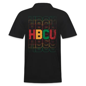 Hbcu Pour orgueil Afro-Américains - Polo Homme - noir - Dos - Kai (181cm)