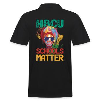 Hbcu Schulen Sind Wichtig Für Pride Afroamerikaner - Männer Poloshirt - Schwarz - Hinten - Kai (181cm)