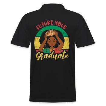Futur diplômé Hbcu Pour Fier - Polo Homme - noir - Dos - Kai (181cm)