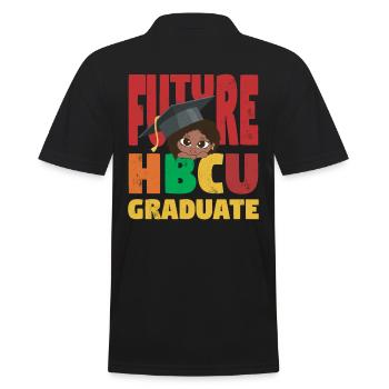 Future Hbcu graduate For Proud - Men's Polo Shirt - black - Back - Kai (181cm)