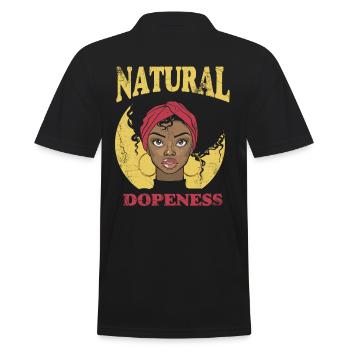 Stupidité naturelle pour les fiers Afro-Américains - Polo Homme - noir - Dos - Kai (181cm)