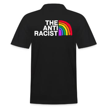 colorful freedom lgbt human rights color antiracist - Men's Polo Shirt - black - Back - Kai (181cm)