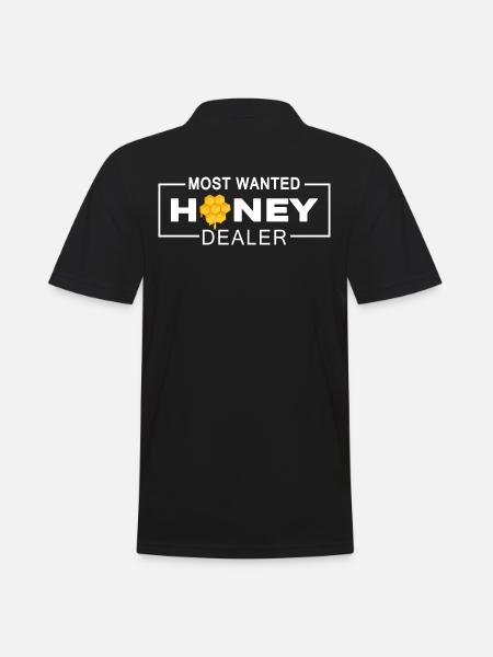 beekeeper honey bee honey-dealer - Men's Polo Shirt - black