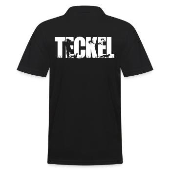 TECKEL Chien de chasse Wilsigns Chasseur Chasseur Teckel - Polo Homme - noir - Dos - Kai (181cm)