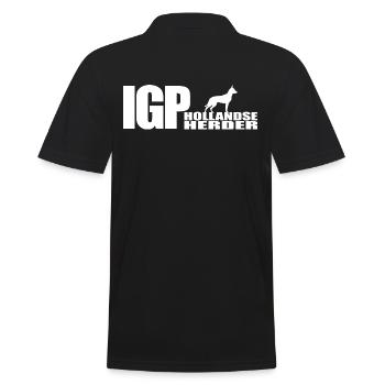 IGP HOLLANDSE HERDER Wilsigns Chiens Chiens - Polo Homme - noir - Dos - Kai (181cm)