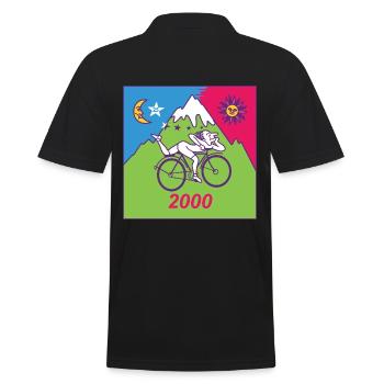 Albert Hofmann LSD 2000 - Men's Polo Shirt - black - Back - Kai (181cm)