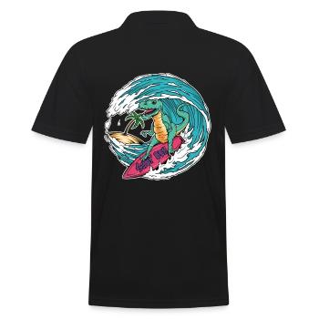 Surf T-Rex - Polo Homme - noir - Dos - Kai (181cm)