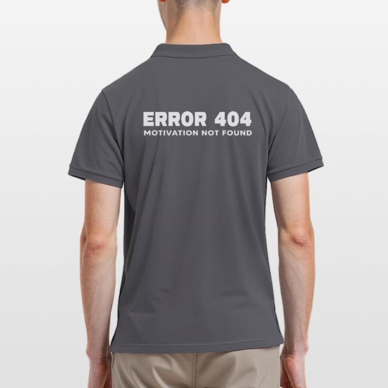nerd coder server download error 404 Men's Polo Shirt