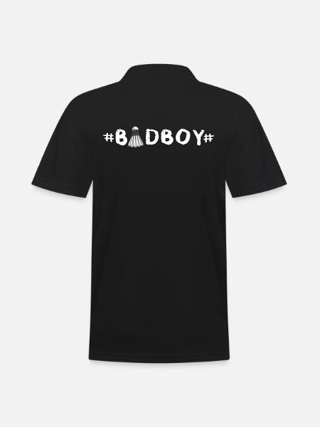 badminton badminton joueur de badminton badminton badboy - Polo Homme - noir