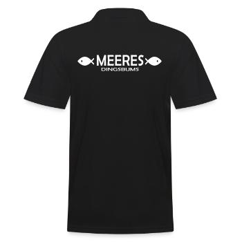 meeresbiologe meer ozean riff ozanforscher - Männer Poloshirt - Schwarz - Hinten - Kai (181cm)