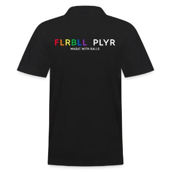 floorball floorball flrbll-plyr - Men's Polo Shirt - black - Back - Kai (181cm)