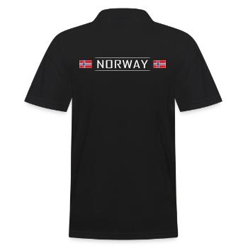 Norvège Drapeau Norvège Scandinavie - Polo Homme - noir - Dos - Kai (181cm)