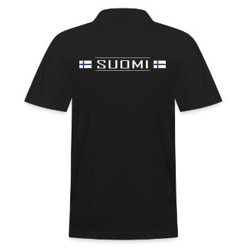 Suomi Pays Finlande Scandinavie Vacances Voyage - Polo Homme - noir - Dos - Kai (181cm)