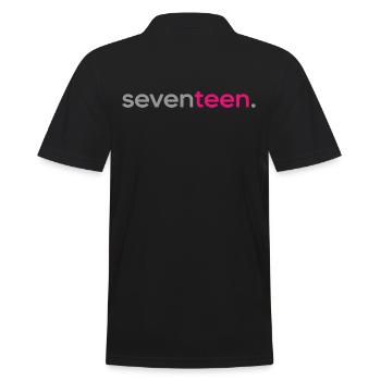2005 birthday 17 years 17th anniversary seventeen - Men's Polo Shirt - black - Back - Kai (181cm)