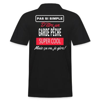 pas si simple GARDE PÊCHE - Polo Homme - noir - Dos - Kai (181cm)