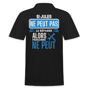 ne peut pas le réparer si Jules - Polo Homme - noir - Dos - Kai (181cm)