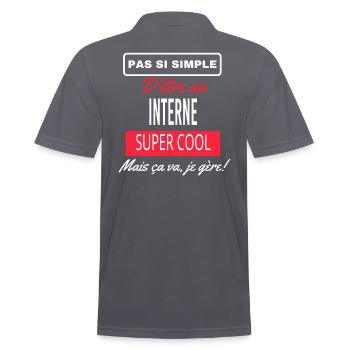 pas si simple INTERNE - Polo Homme - charbon - Dos - Nico (186cm)
