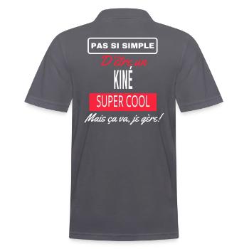 pas si simple KINÉ - Polo Homme - charbon - Dos - Nico (186cm)
