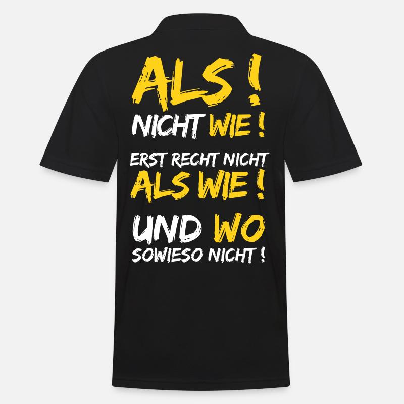 Grammatik Spruch Deutsch Lehrer Rechtschreibung - Männer Poloshirt - Schwarz
