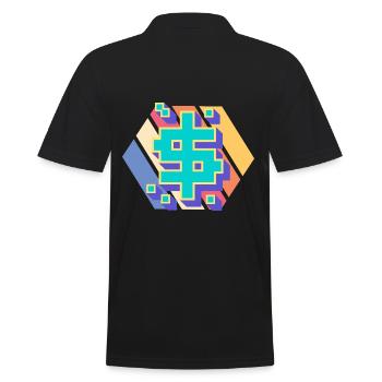 Krypto Btc Bitcoin Blockchain Liebhaber Krypto Tra - Männer Poloshirt - Schwarz - Hinten - Kai (181cm)