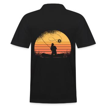 Drôle Bitcoin Crypto Blockchain Btc Fun Liebhab - Polo Homme - noir - Dos - Kai (181cm)