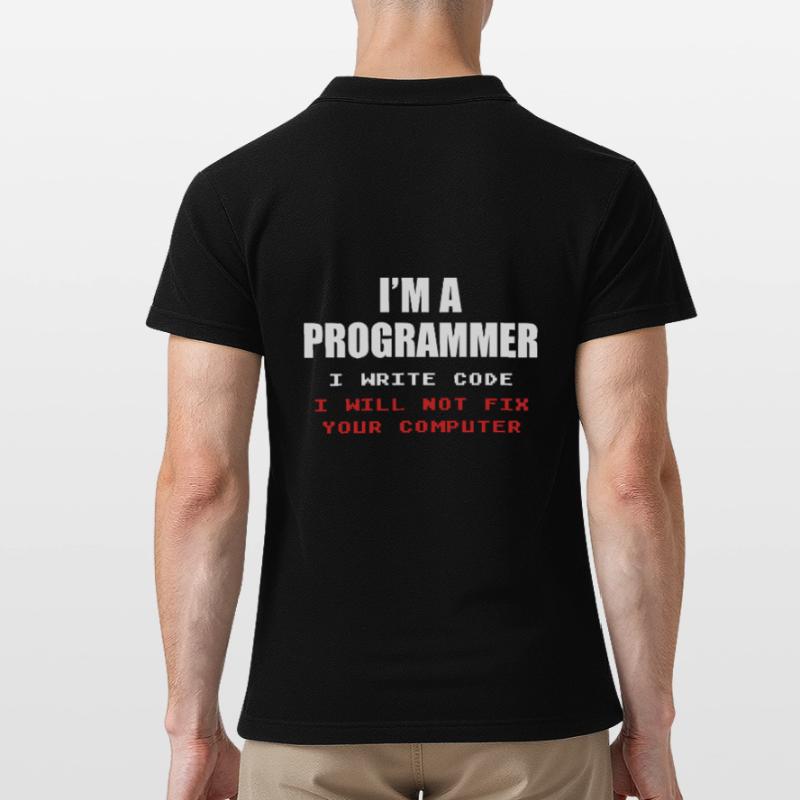 Programmeur Geek Programmeur Programmeur Informatique Codeur L Polo Homme