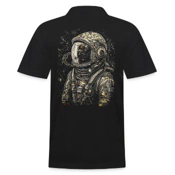 Astronaute au look rétro - Polo Homme - noir - Dos - Kai (181cm)