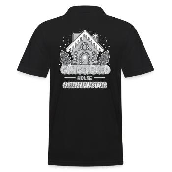 Lebkuchen Haus Konstrukteur Hersteller Geschenk - Männer Poloshirt - Schwarz - Hinten - Kai (181cm)
