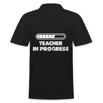 Teacher In Progress Vorschule Lehre Liebhaber - Männer Poloshirt - Schwarz - Hinten - Kai (181cm)