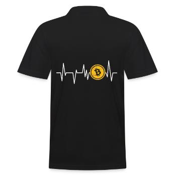 Drôle Bitcoin Crypto Blockchain Btc Fun Liebhab - Polo Homme - noir - Dos - Kai (181cm)