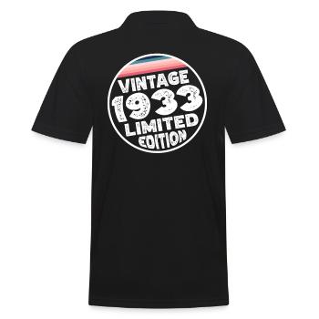 Édition limitée depuis 1933 Cadeau d’anniversaire - Polo Homme - noir - Dos - Kai (181cm)