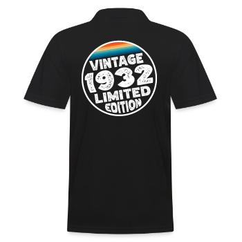 Édition limitée depuis 1932 Cadeau d’anniversaire - Polo Homme - noir - Dos - Kai (181cm)