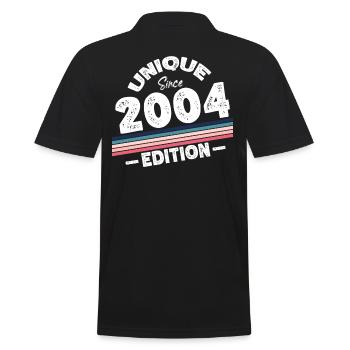 Unique depuis 2004 Edition Anniversaire Millésime 2004 - Polo Homme - noir - Dos - Kai (181cm)