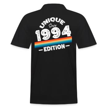 Unique depuis 1994 Edition Anniversaire Millésime 1994 - Polo Homme - noir - Dos - Kai (181cm)