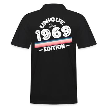 Unique depuis 1969 Edition Anniversaire Millésime 1969 - Polo Homme - noir - Dos - Kai (181cm)