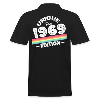 Unique depuis 1969 Edition Anniversaire Millésime 1969 - Polo Homme - noir - Dos - Kai (181cm)