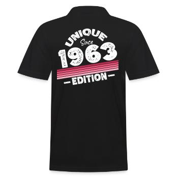 Unique depuis 1963 Edition Anniversaire Millésime 1963 - Polo Homme - noir - Dos - Kai (181cm)