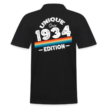 Unique depuis 1934 Edition Anniversaire Millésime 1934 - Polo Homme - noir - Dos - Kai (181cm)