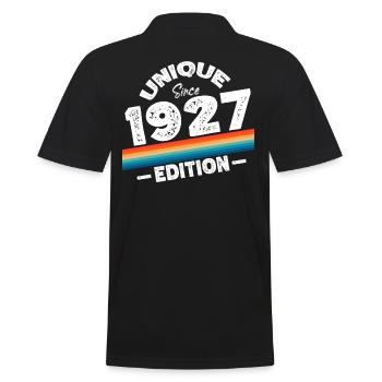 Unique depuis 1927 Edition Anniversaire Millésime 1927 - Polo Homme - noir - Dos - Kai (181cm)