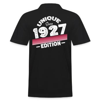 Unique depuis 1927 Edition Anniversaire Millésime 1927 - Polo Homme - noir - Dos - Kai (181cm)