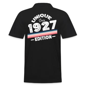 Unique depuis 1927 Edition Anniversaire Millésime 1927 - Polo Homme - noir - Dos - Kai (181cm)