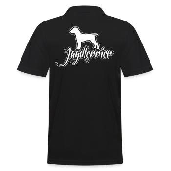 JAGDTERRIER Hunderasse Jagdhunde Jäger Wilsigns - Männer Poloshirt - Schwarz - Hinten - Kai (181cm)