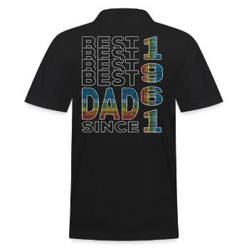 Meilleur papa du monde depuis 1961 Fête des Pères - Polo Homme - noir - Dos - Kai (181cm)
