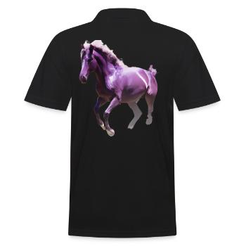 Cheval coloré - Polo Homme - noir - Dos - Kai (181cm)