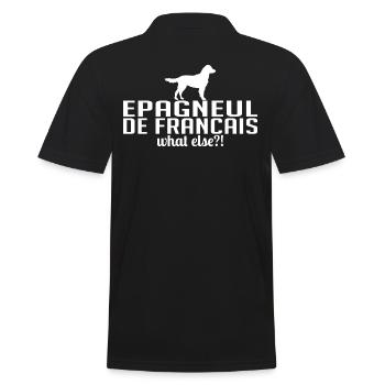 EPAGNEUL FRANCAIS quoi d’autre Chiens Disant Wilsigns - Polo Homme - noir - Dos - Kai (181cm)