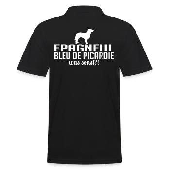 EPAGNEUL BLEU DE PICARDIE was sonst Hunde Wilsigns - Männer Poloshirt - Schwarz - Hinten - Kai (181cm)